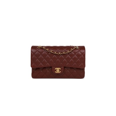 CHANEL MASTER CAVIAR QUILTED MEDIUM DOUBLE FLAP 1420325 (25.5*14*6.5cm)